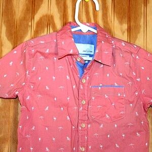 Craft + Flow Little Boys' Palm Tree Stretch Shirt - Size 4 (Small)